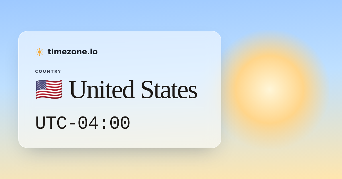 Current Time in United States - timezone.io
