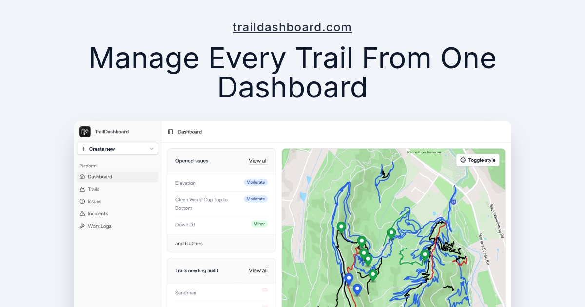 Trail Management & Safety Platform - TrailDashboard