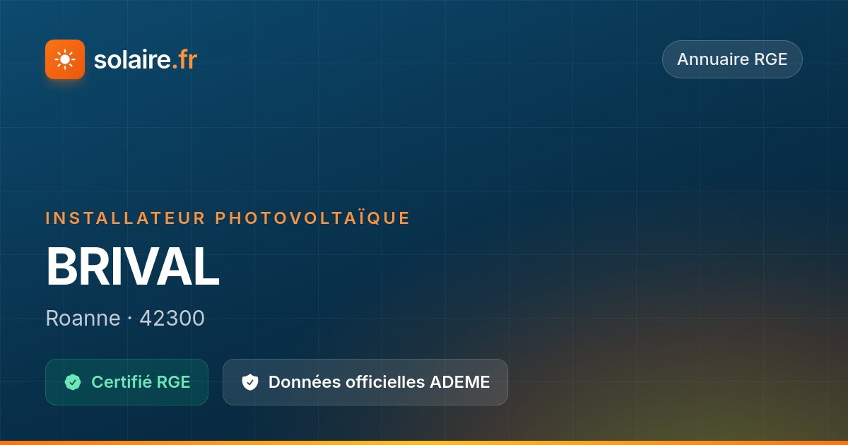 Brival — Avis & Certification RGE | Solaire.fr